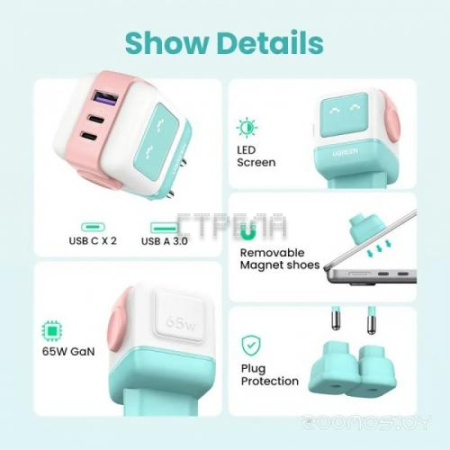 Зарядное устройство сетевое Ugreen CD361 35855