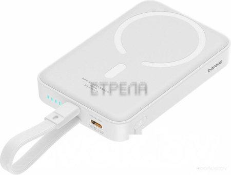 Внешний аккумулятор Baseus Magnetic Mini Wireless Fast Charge 20W 10000mAh (белый)