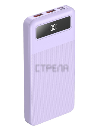 Внешний аккумулятор TFN Porta LCD PD 22.5W 30000mAh (сиреневый)