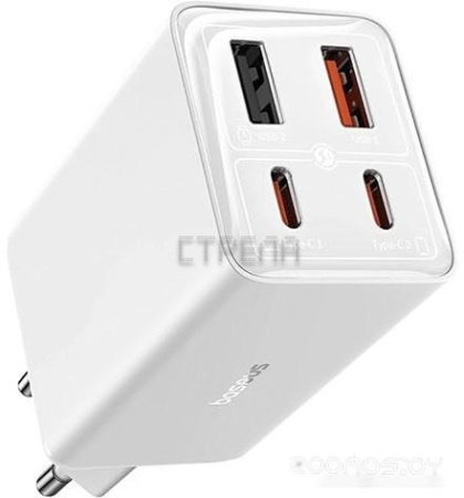 Сетевое зарядное Baseus GaN6 Pro Fast Charger 2C+2U 65W P10162701213-00 (белый)